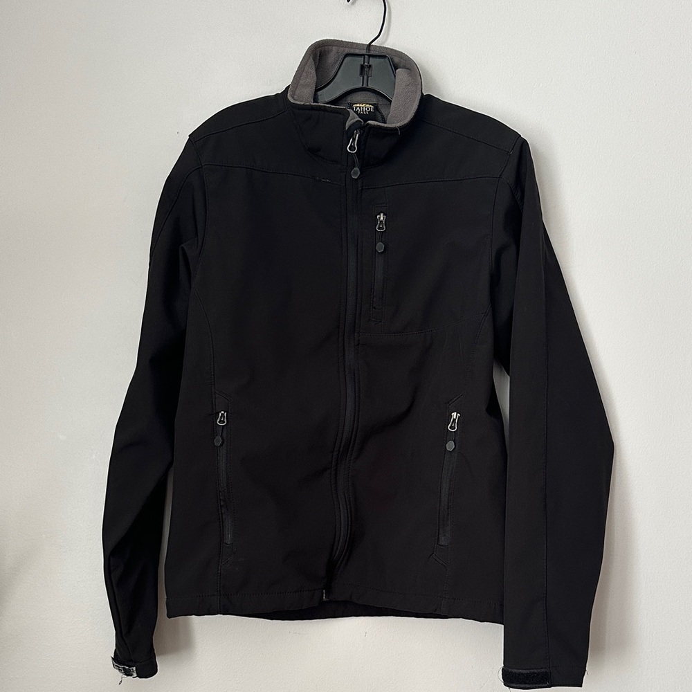 Tahoe Pass Men's Black Fleece-Lined Jacket Coat Winter small